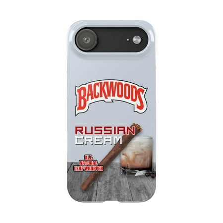 iPhone Slim Case Backwoods Russian Cream White Black Woods Vanilla Flavor - iPhone 17 Air