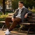 thumbnail image 5 of Wutalume Men's Slim Fit Joggers — Sweatpants with Tapered Leg, Drawstring Waist, Comfortable Lounge Pants for Active Days, 5 of 7