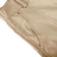 thumbnail image 4 of Cargo Shorts for Women Flat Front High Waisted Stretch Twill Summer Athletic Travel Hiking Shorts with Pockets S-2XL, 4 of 8