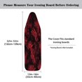 thumbnail image 6 of HELLHERO 15x54 Polyester Fabric Iron Covers - Universal Fit Ironing Board Protective Cloth for Home, Blood Hand Texture, 6 of 6