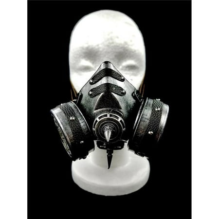 Kayso GSM007SL Steampunk Gas Mask & Adjustable Elastic Strap, Silver