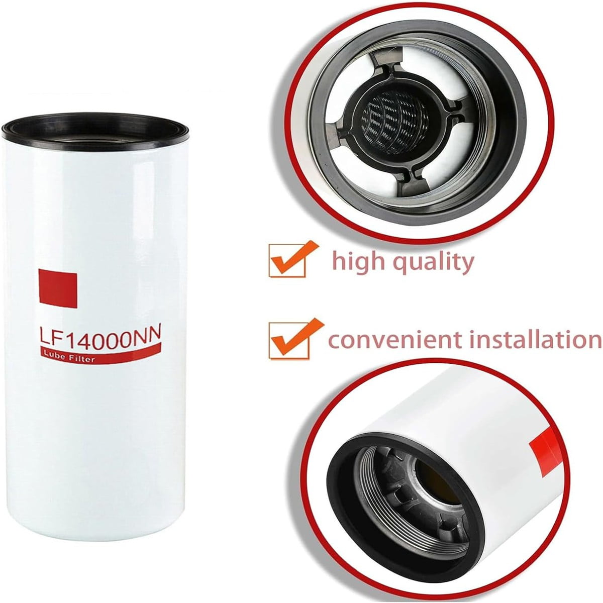 New Oil Fuel Filter For Cummins ISX Oil Change Kit LF14000NN FF5776 FS19728 US