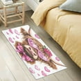 thumbnail image 2 of WOBOGO Cow with Love Pattern Carpet 39x20in Kitchen Bathroom Plush Absorbent Non-Slip Floor Mat, 2 of 8