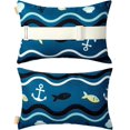 thumbnail image 2 of XNKOLMJ Patio Lounge Head Support Pillow &amp; Cushion Small Waterproof Throw Pillow with Insert &amp; Adjustable Elastic Stripe for Outdoor Furniture Recliner Chair  Sofa Lumbar Neck Att, 2 of 6