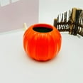 thumbnail image 2 of BinKFF Fall Flowers Decoration - Creative Pumpkin Shape Plastic Vase for Flower Dry Flower Hydroponic Planter Decorative Vase for Home Room Office Party Wedding-Orange, 2 of 8