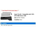 thumbnail image 2 of Spare Tire Kit - Compatible with 1999 - 2015 GMC Sierra 1500 2000 2001 2002 2003 2004 2005 2006 2007 2008 2009 2010 2011 2012 2013 2014, 2 of 2