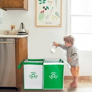 Apooke Kitchen Separate Recycling Waste Bin Bags Recycle Garbage Trash Sorting Bins Organizer Waterproof Baskets Home Storage