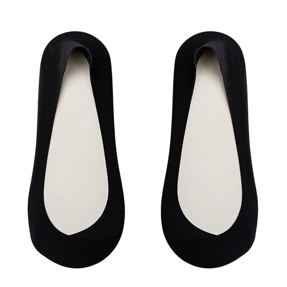 Womens Comfortable Breathable Macaron Coloured Boat Socks Sock Slippers Black One Size