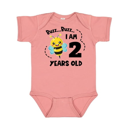 

Inktastic Buzz Buzz I am 2 Years Old Cute Bee Gift Baby Boy or Baby Girl Bodysuit