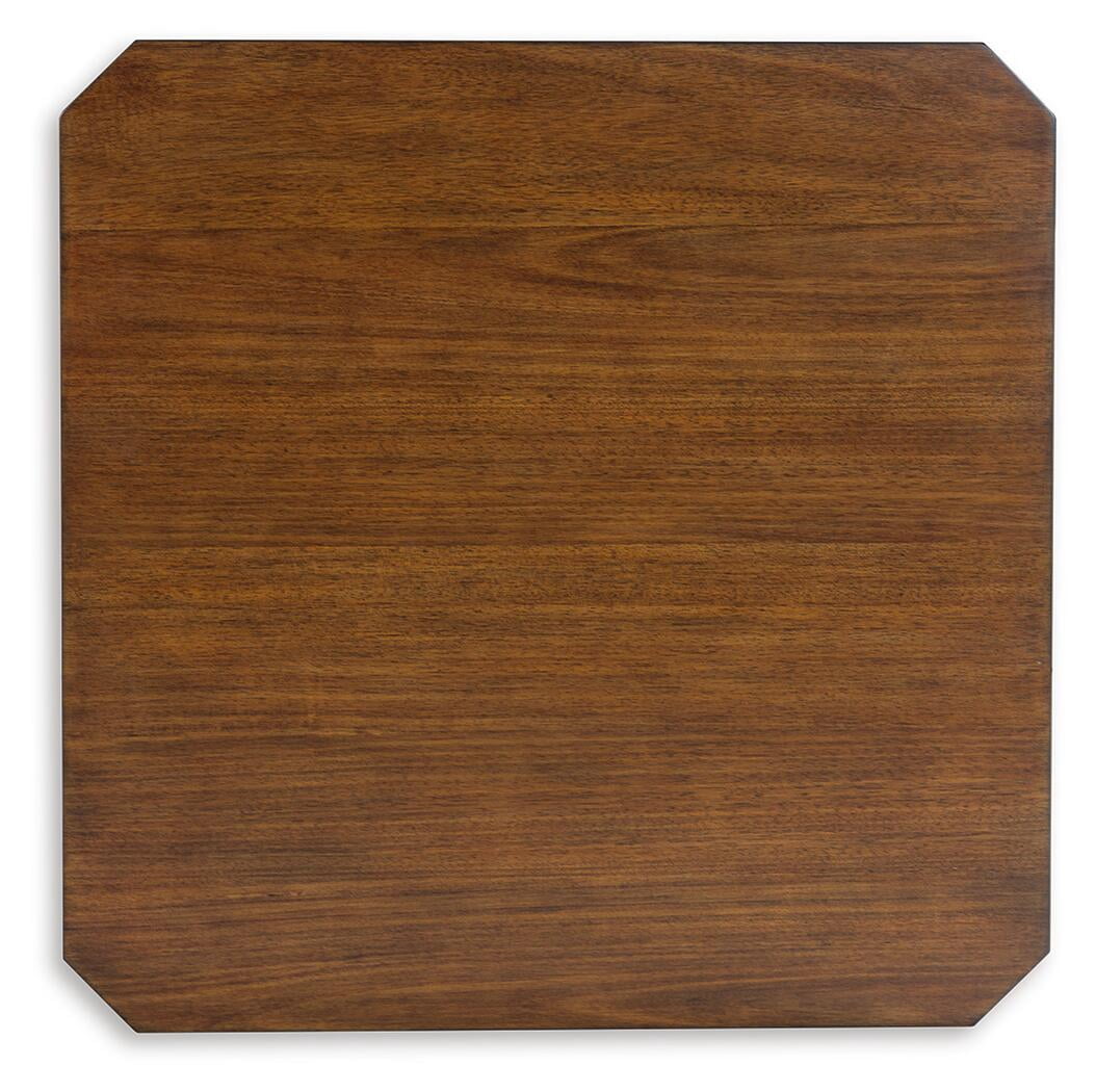 Signature Design by Ashley Trenmour MId-Century Square End Table, Medium Brown