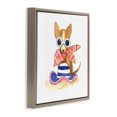 thumbnail image 3 of Stupell Industries Coastal Sandy Dog on Beach Brown Floating Frame Canvas Art, 25 x 25, by Geoff Allen, 3 of 8
