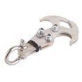 thumbnail image 2 of Gancho de supervivencia BuyWeek mosquetón multifuncional acero inoxidable Plata, 2 of 11