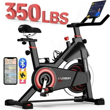 HARISON Magnetic Exercise Bike with Bluetooth, Stationary Bikes for Home Gym with iPad Holder, 350lbs Capacity