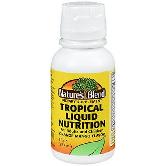 Nature's Blend Tropical Liquid Nutrition Orange Mango Flavor - 8 oz