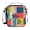 Colorful Block Doodle, variant on Haosy Mint Green Marble Reusable Lunch Box Men/Women Insulated Lunch Bag for School Picnic Travel