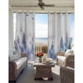 thumbnail image 4 of Forest Mountain Blackout Curtains 84 Inches Long for Bedroom, Nature Tree Scenery Sky Birds Thermal Insulated Room Darkening Black Out Window Curtain Panels Grommet Drapes for Living Room, 4 of 8