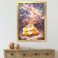 thumbnail image 3 of Designart 'Foxes Over A Night Sky Hugging ' Children's Art Framed Art Print, 3 of 4