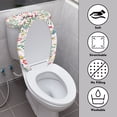 thumbnail image 4 of HELLHERO Mother's Day 2 Piece Set Toilet Lid Seat Cover Set Elastic Bottom Toilet Seat Cover Replacement Universal, 4 of 6