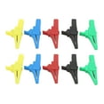 thumbnail image 3 of Power Test Clip, 4mm Jack Professional 10pcs Electrical Test Clamp Excellent Electrical Conductivity  For Electronic Instruments, 3 of 8