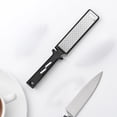 thumbnail image 2 of 2 Pcs Knife Sharpener Set, Diamond Whetstone Sharpening Stone with Coarse and Fine Sharpening Sides, Multifunctional Sharpening Tool with Scissors Sharpener, Bottle Opener, and Hanging Hole, 2 of 5