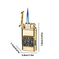 thumbnail image 3 of JikouIivo Torch Lighter,Metal Windproof Straight Blue Flame Inflatable Lighter With Transparent Gas Chamber With Clock LighterUpgraded Plasma USB Rechargeable Lighter for Birthday Camping BBQ, 3 of 9
