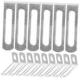 thumbnail image 3 of Milisten  20 Pcs Small Shelf Bracket Slotted Angled Brackets Heavy Duty, 3 of 7