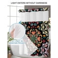 thumbnail image 4 of No Hook Shower Curtain with Snap in Liner Turkish Flower Shower Curtain -Fabric Waterproof Inner Liner, Vintage Abstract Shower Curtains Washable 48"x72", 4 of 9