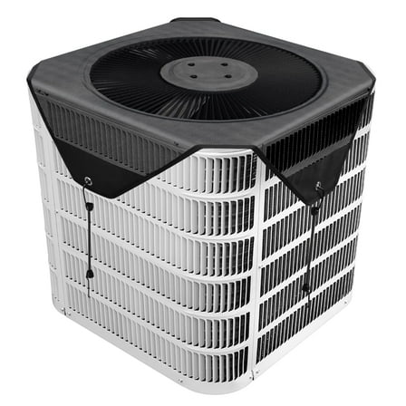 All Seasons AC Cover 28" x 28", Premium Mesh Air Conditioner Protector, Universal Fit for Outdoor Units, Blocks Dust Ice, Black