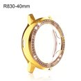 thumbnail image 3 of Watches Case Firmness Round Shape Hard Frame Bumper Sparkle Rhinestone Protector Chic Shockproof Solid Shell Watch Cover R830-40mm Gold, 3 of 6
