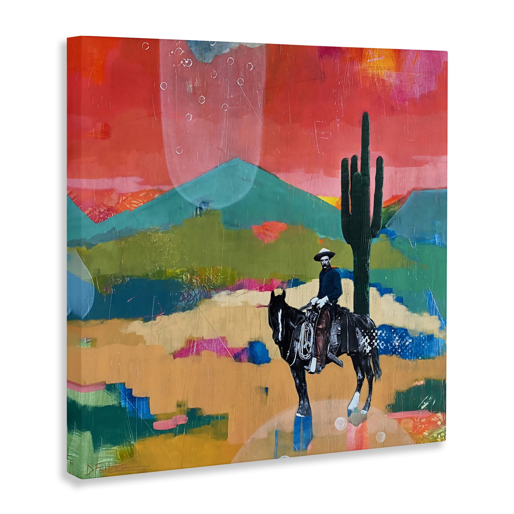Stupell Industries I Used To Be A Cowboy Canvas Wall Art, design by Dianna Fritzler