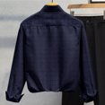 thumbnail image 4 of BVnarty Plaid Shirts for Men Long Sleeve Checkered Shirt Casual Lapel Pocket Lightweight Blouse for Spring and Summer, 4 of 4