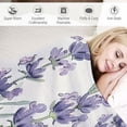 thumbnail image 3 of Orinice Lavender Flowers Warm Lightweight Blanket Soft Fleece Blankets All Seasons Decor Cow Gifts Blanket 60x80in, 3 of 6