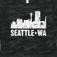 thumbnail image 4 of Inktastic Seattle Skyline Grunge Women's T-Shirt, 4 of 5