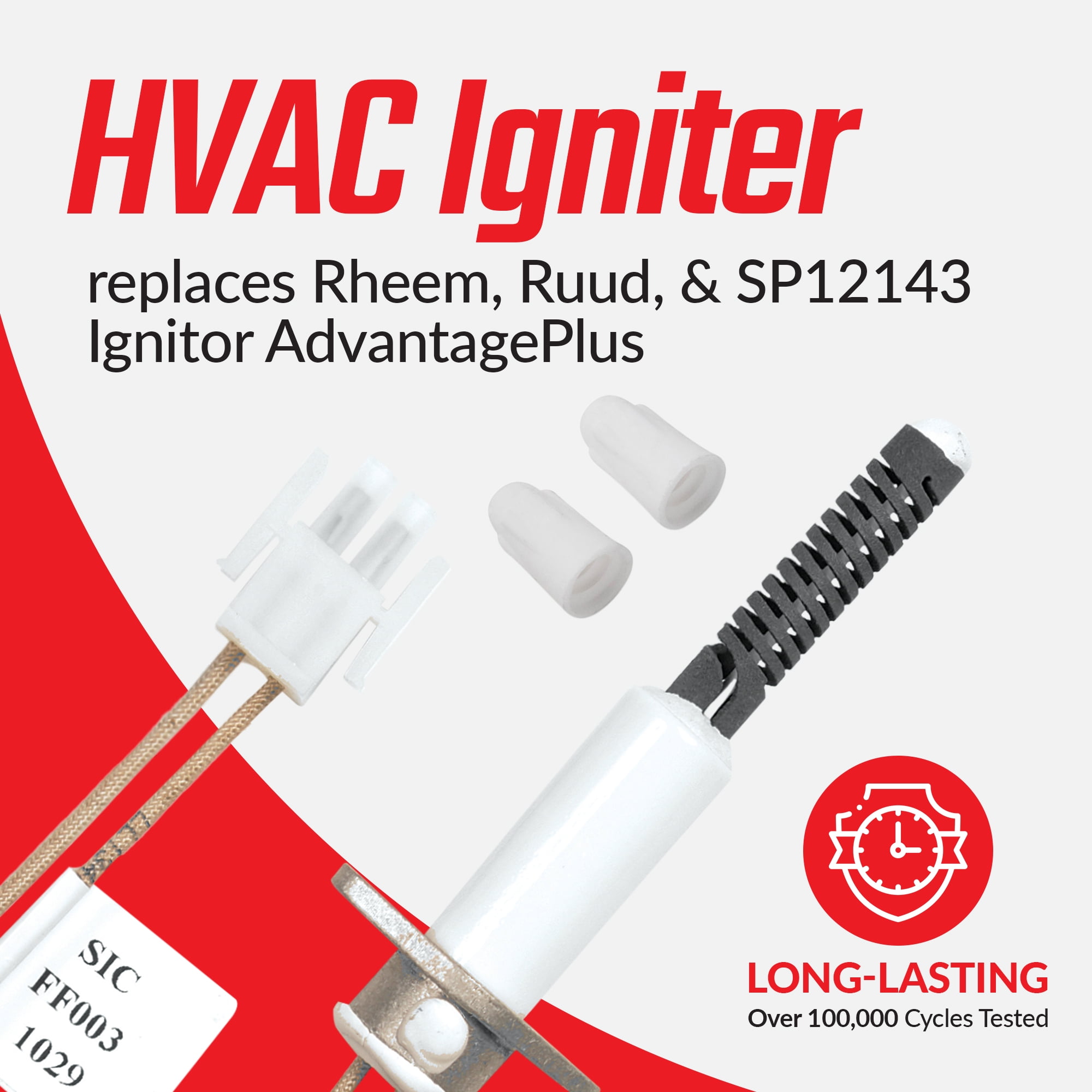 Hot Water Igniter Replacement for Rheem Water Heater, 0206FF003, FF003K