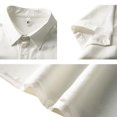 thumbnail image 4 of Fanxing Mens Button Up Short Sleeve Shirts White Short Sleeve Button Down Casual Shirts XL, 4 of 8