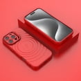thumbnail image 4 of TECH CIRCLE for iPhone 16 Pro Case 6.3-Inch 2024, Slim Fit Lightweight Thin Basic Case with Hidden Kickstand on Camera, Plastic/Silicone Materials, Protective Cute Circle Back Cover Case, Red, 4 of 6