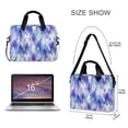 thumbnail image 3 of 16" Laptop Briefcase for Work Travel Laptop Shoulder Bag Carrying Handbag Laptop Case Blue and Purple Rhombus Shapes, 3 of 8