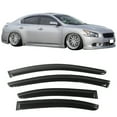 thumbnail image 2 of Ikon Motorsports Compatible with 09-15 Nissan Maxima Acrylic Window Visors Vent Windshield Deflector Rain Guard 4Pc Set Outside Mount 2009 2010 2011 2012 2013 2014 2015, 2 of 9