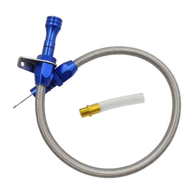 Varilla de medición de transmisión Longitud total 71,5 cm Reparación de automóviles rendimiento Fácil de instalar Flexible para 700R4 TH350 -400 Azul