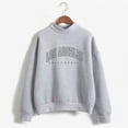 thumbnail image 4 of Women's Hoodless Sweatshirt Autumn Winter O Neck Pullover Long Sleeve Comfortable Casual Solid Color Prints Tops, 4 of 4
