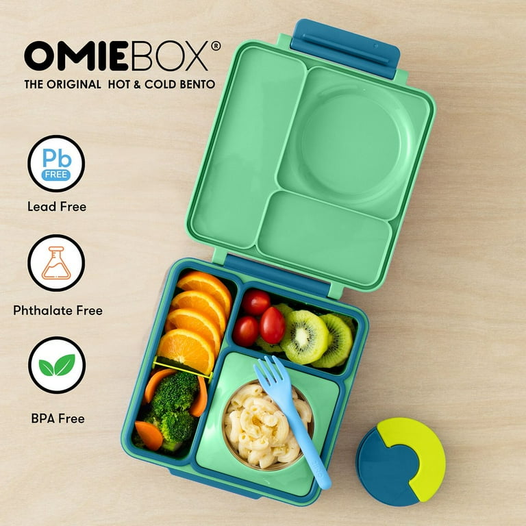Omie, Insulated Bento Box for Kids, Leakproof Thermos, 3