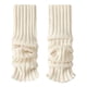 thumbnail image 5 of Qarigey Calentadores de piernas tejidos a la moda, se mantienen cálidos y elegantes durante todo el invierno, calcetines largos de ganchillo Medias Blanco, 5 of 6