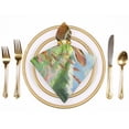 thumbnail image 2 of WYYP Rabbits Flowers Beatrix Potter Polyester Home Decor Cloth Napkin Reusable 4 PCS, 2 of 7