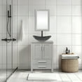 thumbnail image 3 of PULUOMIS 24'' Single Bathroom Vanity with Manufactured Wood Top with Mirror, Gray, 3 of 10