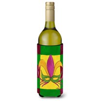 Mardi Gras Mask Wine Bottle Beverage Insulator Beverage Insulator Hugger
