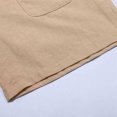thumbnail image 6 of Zhuashum Kid Romper For Girls Teens Solid Color Jumpsuit Round Neck Sleeveless Outfits Holiday Summer Sweet Going Out Cute Clothes Khaki 11-12 Years, 6 of 8