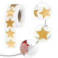 thumbnail image 3 of Uxcell 2 Rolls Shiny Star-Shaped Stickers 1 Inch Self-Adhesive Label, Gold(C-78-25), 3 of 5