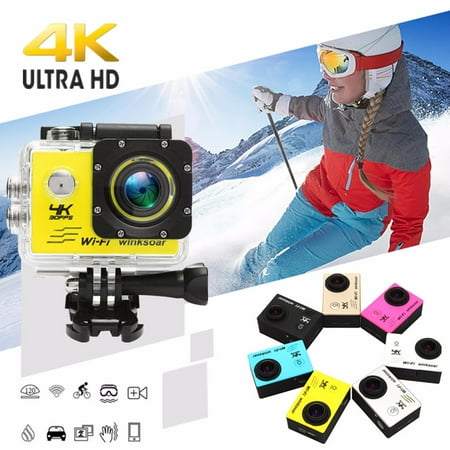 Camera Sport Winksoar SJ9000 Wifi 1080P 4K Ultra HD Sport Action Camera 7 Colors DVR Cam Camcorder Waterproof Christmas Birthday Gift ()
