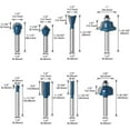 thumbnail image 2 of 15-Piece Woodworking Router Bit Set with 1/4 Inch (6.35mm) Shank - Versatile Carving & Shaping Tools for DIY Enthusiasts & Professionals, Durable High-Quality Construction, Compatible with Multiple, 2 of 5
