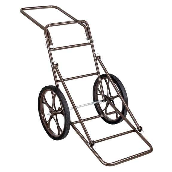 KFFKFF Folding Game Cart with 500 lbs Capacity, Durable Hauler with 17" Rubber Wheels and Ergonomic Handle, Heavy-Duty Utility Dolly for Outdoor Activities like Hunting, Fishing, and Hiking